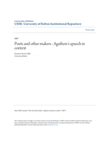 Poets and other makers: Agathon's speech in context