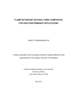 Flame retardant natural fibre composites for high performance applications