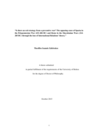 Is there an exit strategy from a preventive war? The opposing cases of Sparta in the Peloponnesian War (431-404 BC) and Rome in the Macedonian Wars (214-205 BC) through the lens of International Relations’ theory