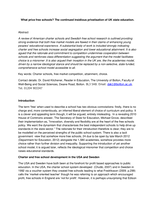 What price free schools?: the continued insidious privatisation of UK state education