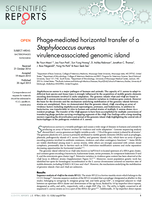 Phage-mediated horizontal transfer of a Staphylococcus ureus virulence-associated genomic island