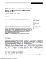 Climate change model as a decision support tool for water resources management in northern Iraq: a case study of Greater Zab River