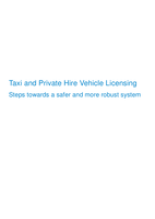 Taxi and private hire vehicle licensing: recommendations for a safer and more robust system