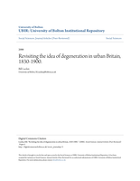 Revisiting the idea of degeneration in urban Britain, 1830-1900
