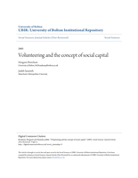 Volunteering and the concept of social capital