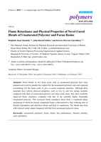 Flame retardance and physical properties of novel cured blends of unsaturated polyester and furan resins