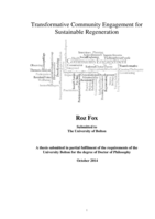 Transformative community engagement for sustainable regeneration