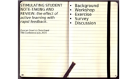 Stimulating student note-taking and review : the effect of active learning with rapid feedback.