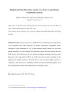 Bendable ZnO thin film surface acoustic wave devices on polyethylene terephthalate substrate