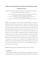 Self-powered transparent glass-based single electrode triboelectric motion tracking sensor array
