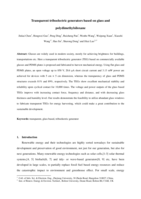 Transparent triboelectric generators based on glass and polydimethylsiloxane
