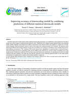 Improving accuracy of downscaling rainfall by combining predictions of different statistical downscale models