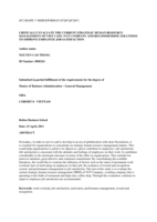 Critically evaluate the current strategic human resource management of Viet Café (VCF) company and recommending solutions to improve employee job satisfaction.