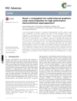 Novel π-conjugated iron oxide/reduced graphene oxide nanocomposites for high performance electrochemical supercapacitors