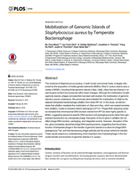 Mobilization of Genomic Islands of Staphylococcus aureus by Temperate Bacteriophage