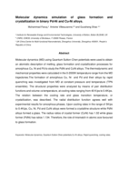 Molecular dynamics simulation of glass formation and crystallization in binary Pd-Ni and Cu-Ni alloys