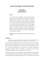 Funds of knowledge: a conceptual critique