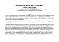 Classroom co-production of a leadership model