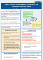 Toward REF2020: Moving forward in open access at the University of Bolton and beyond [Poster]