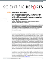 Portable wireless electrocorticography system with a fexible microelectrodes array for epilepsy treatment