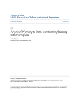 Review of  'Working to learn: transforming learning in the workplace'