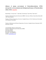 Influence of plasma pre-treatment of polytetrafluoroethylene(PTFE) micropowders on the mechanical and tribological performance of Polyethersulfone (PESU) – PTFE composites