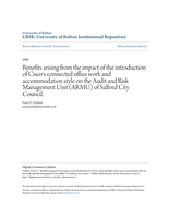 Benefits arising from the impact of the introduction of Cisco's connected office work and accommodation style on the Audit and Risk Management Unit (ARMU) of Salford City Council.
