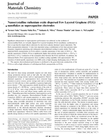 Nanocrystalline ruthenium oxide dispersed Few Layered Graphene (FLG) nanoflakes as supercapacitor electrodes