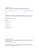 UNFOLD Deliverable D6.3.  Half yearly report 3