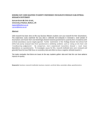 Missing Out: does masters students' preference for surveys produce sub-optimal research outcomes?