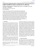 Exploring the fundamental effects of deposition time on the microstructure of graphene nanoflakes by Raman scattering and X-ray diffraction