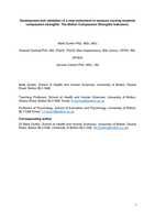 Development and validation of a new instrument to measure nursing students compassion strengths: The Bolton Compassion Strengths Indicators.