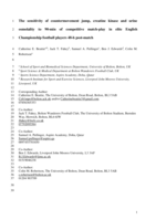 The sensitivity of countermovement jump, creatine kinase and urine osmolality to 90-min of competitive match-play in elite English Championship football players 48-h post-match