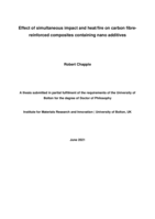 Effect of simultaneous impact and heat/fire on carbon fibre-reinforced composites containing nano additives