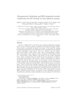 AI-empowered, blockchain and SDN integrated security architecture for IoT network of cyber physical systems