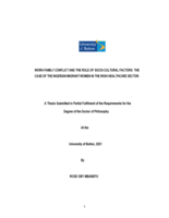 Work-family conflict and the role of socio-cultural factors : the case of the Nigerian migrant women in the Irish healthcare sector