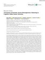 Assessment of dynamic swarm heterogeneous clustering in cognitive radio sensor networks