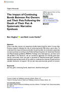 The impact of continuing bonds between pet owners and their pets following the death of their pet: a systematic narrative synthesis
