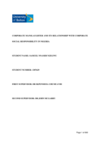 Corporate manslaughter and its relationship with corporate social responsibility in Nigeria
