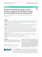 Response to winter pressures in acute services: analysis from the Winter Society for Acute Medicine Benchmarking Audit