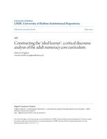 Constructing the 'ideal learner': a critical discourse analysis of the adult numeracy core curriculum