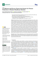 An efficient and privacy-preserving scheme for disease prediction in modern healthcare systems