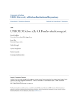 UNFOLD Deliverable 8.3. Final evaluation report