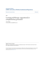 Learning and therapy: oppositional or complementary processes?