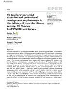 PE teachers’ perceived expertise and professional development requirements in the delivery of muscular fitness activity: PE Teacher EmPOWERment Survey