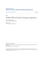 SAME ePDP in Teacher Training: an experience