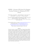 DSPHR: A dynamic SDN-based Port Hopping Routing technique for mitigating SD-WSN attacks