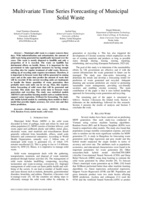 Multivariate time series forecasting of municipal solid waste