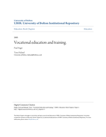 Vocational education and training