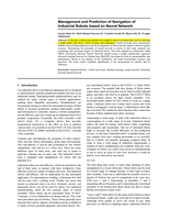 Management and prediction of navigation of industrial robots based on neural network